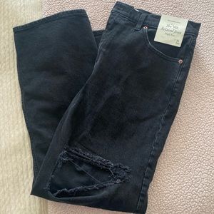 NWT Abercrombie 90s relaxed fit jeans black size 31 short